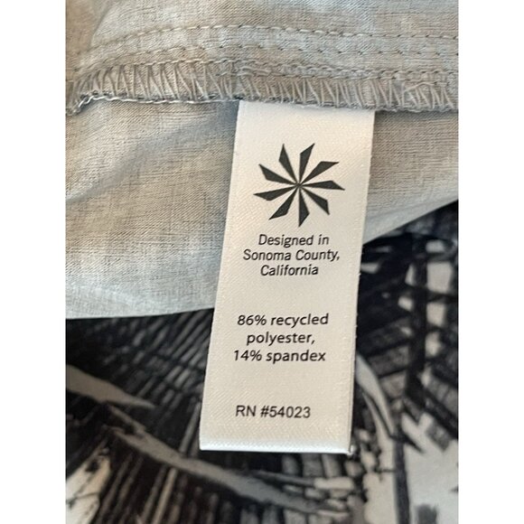 Athleta Pants Size 8 Black Tropical Print Joggers - Picture 7 of 9